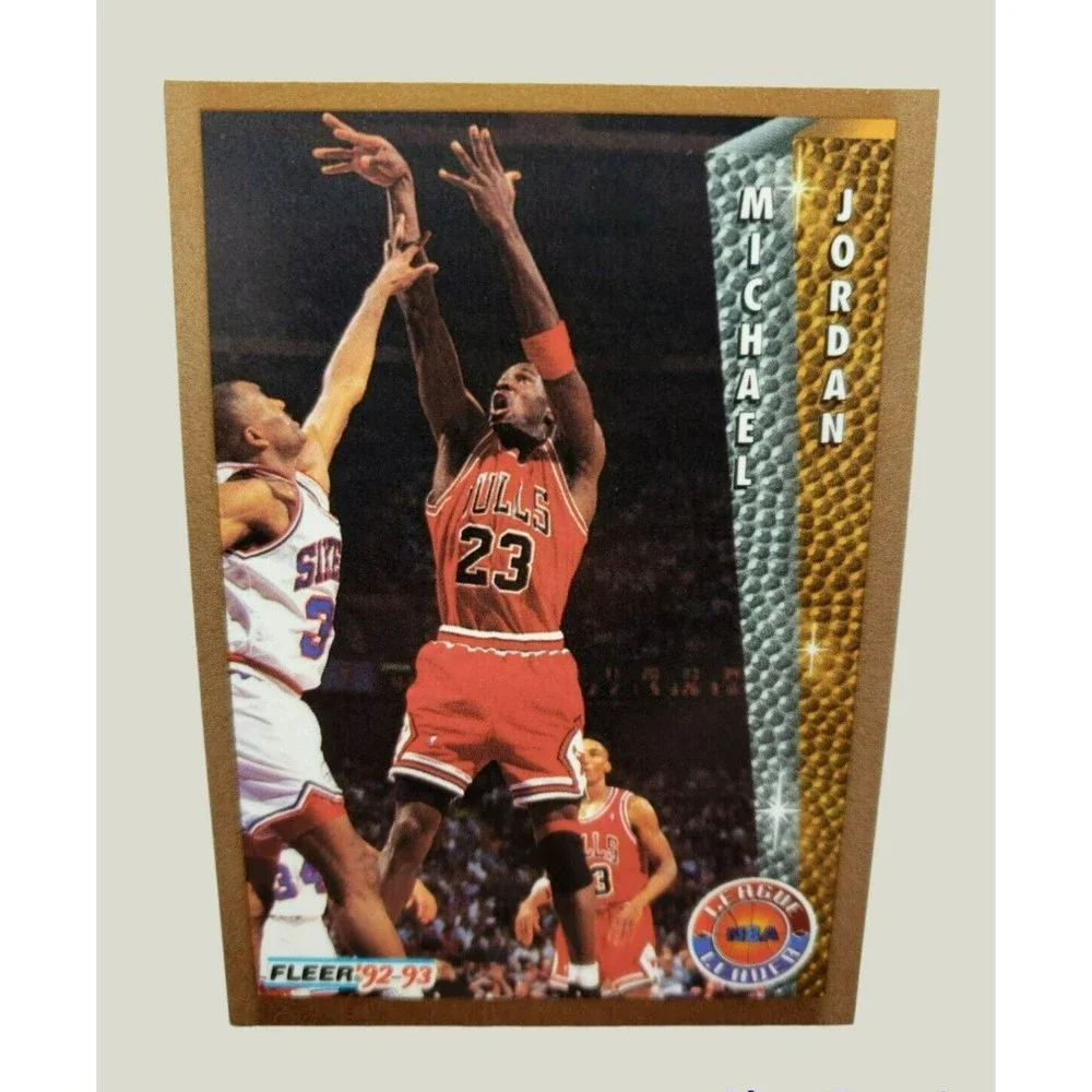 '92-'93 Fleer Michael Jordan #238 Basketball Card NBA League Leader Bulls NM-MT!